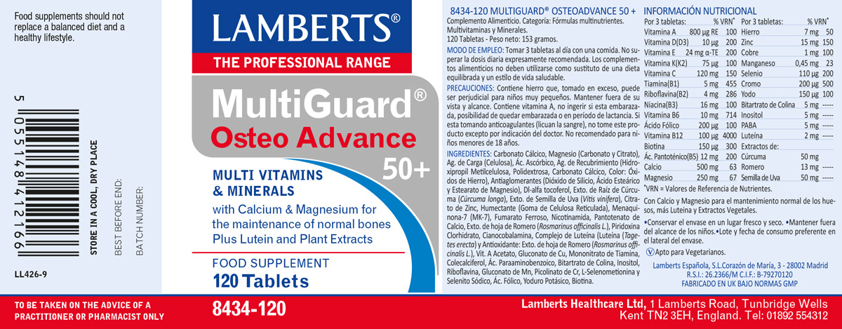 Multi-Guard® Osteo Advance 50+, Multivitamínico, Bienestar Óseo — imagen 2