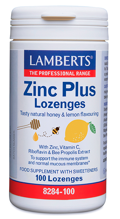 Zinc Plus con Vitamina C, Propóleo de abejas, Riboflavina y Miel