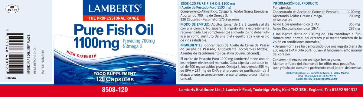 Aceite de Pescado Puro 1100 mg — imagen 2