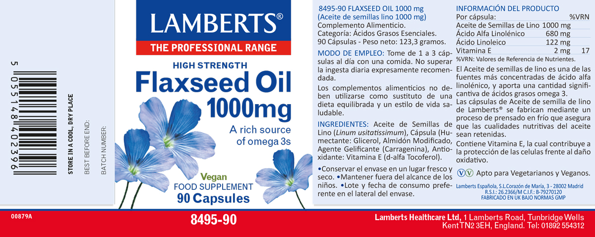Aceite de Semillas de Lino 1000 mg rico en Omega 3 — imagen 2