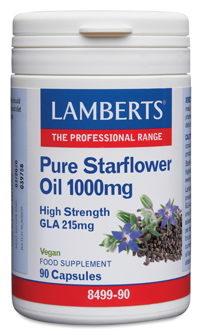 Aceite de Borraja Puro 1000 mg con 215 mg de GLA por cápsula