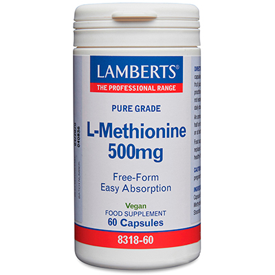 L-Metionina 500 mg. Aminoácido esencial