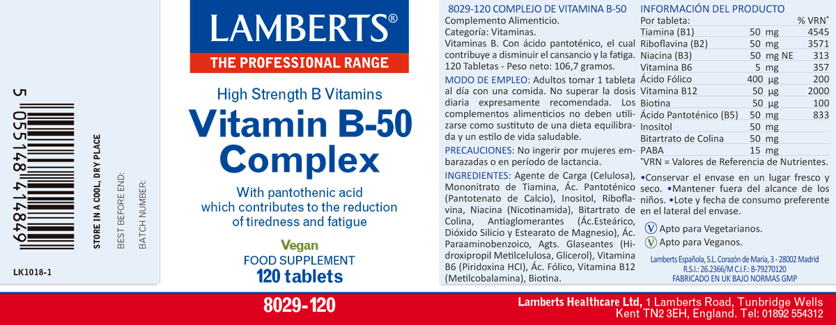 Complejo de Vitaminas B-50 — imagen 8