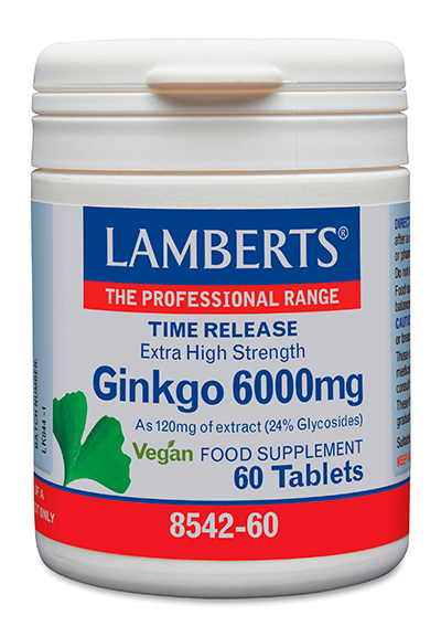 Ginkgo 6.000 mg 60 tabletas
