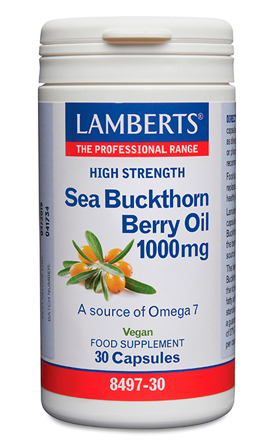Aceite del fruto de Espino Amarillo 1000 mg (270 mg de Omega 7)- Una al Día.