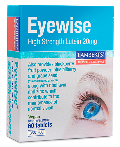 Eyewise con 20 mg de Luteína y mas como ayuda para la visión