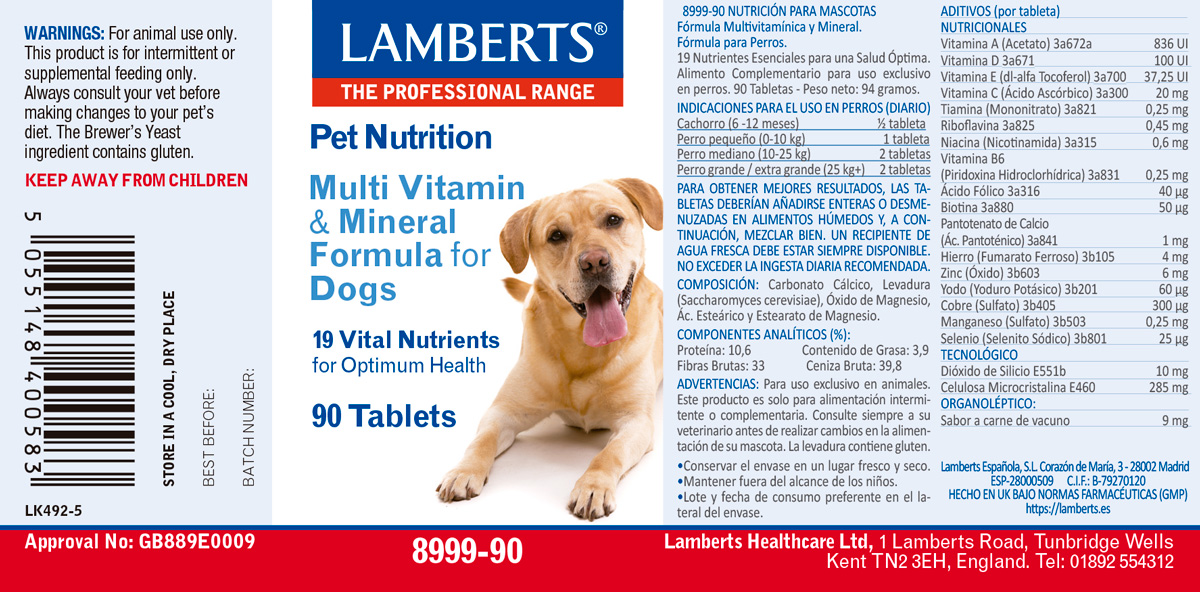 Multivitaminas y Minerales para perros — imagen 2