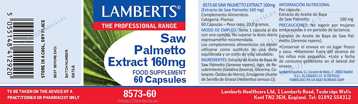 Saw Palmetto en extracto (@em_Serenoa repens_em@) 160 mg — imagen 2